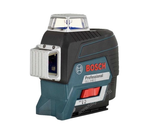 Лазерный уровень Bosch GLL 3-80 C с калибровкой + BM 1 + GBA 12V + L-Boxx
