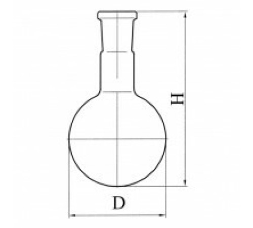 Колба круглодонная со шлифом К-1-2000-29/32, ТС