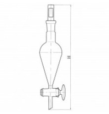 Делительная воронка грушевидная ВД-3-250