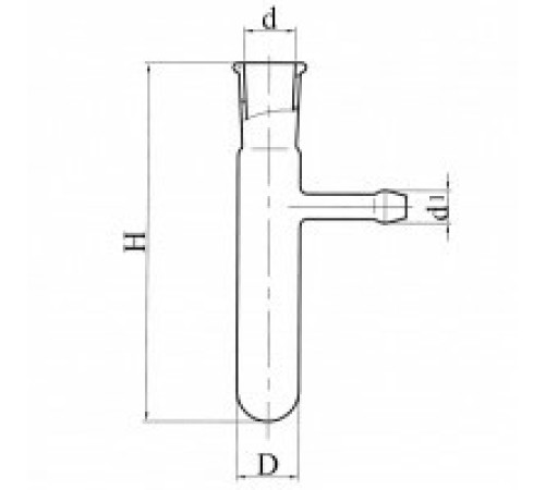 Пробирка с отводом ГФ 6.451.226-15
