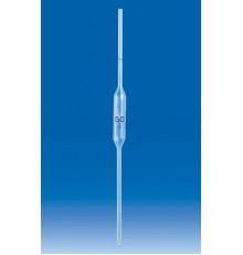Пипетка VITLAB Мора с одной меткой фиксированного объема, 5 мл, PP