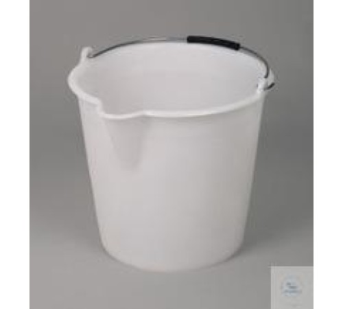 2308-1200 Burkle Промышленное ведро, LDPE белое, с металлической ручкой, 12л 2308-1200 Burkle Промышленное ведро, LDPE белое, с металлической ручкой, 12л