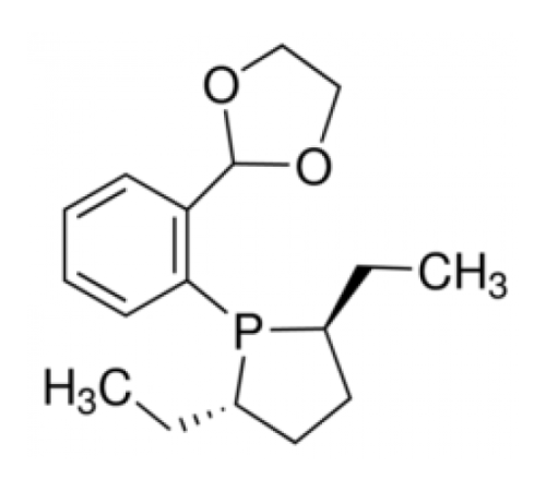 (2S,5S)-1-(2-(1,3-диоксолан-2-ил)фенил)-2,5-диэтилфосфолан, 97%, Acros Organics, 100мг